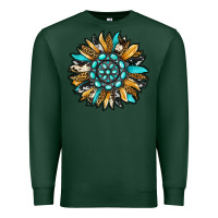 Sports Green gemstone sunflower Premium Sweatshirt - RanaPortraitStore