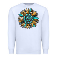 White gemstone sunflower Premium Sweatshirt - RanaPortraitStore