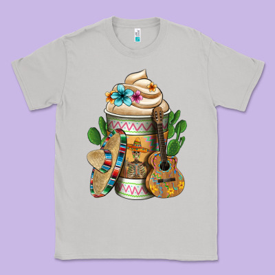 Mexican Hot Coffee Cup Classic Tee Designed By Fadigitalartstudio