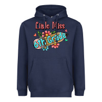 Navy little miss sixth grade Heavyweight Hoodie - RanaPortraitStore
