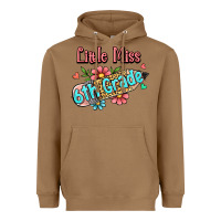 Toasted Coconut little miss sixth grade Heavyweight Hoodie - RanaPortraitStore