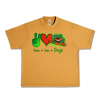 Peace Love Frogs Urban Heavy Tee | Teevron