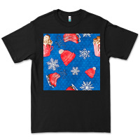Black winter  snowflakes hot cocoa ice skating shoes Premium Tee - FaDigitalArtStudio