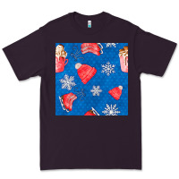 Plum winter  snowflakes hot cocoa ice skating shoes Premium Tee - FaDigitalArtStudio
