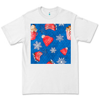 White winter  snowflakes hot cocoa ice skating shoes Premium Tee - FaDigitalArtStudio