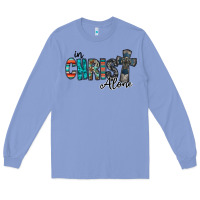 Colony Blue in christ alone Long Sleeve Tee - RacoonDesign