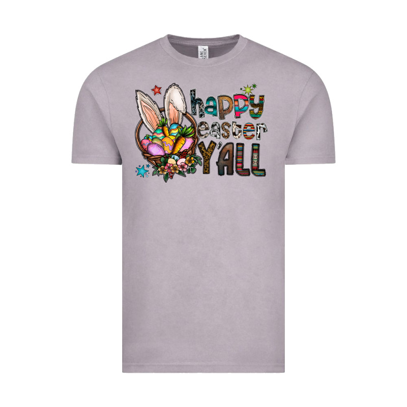 Happy Easter Y All Vintage Tee by CowhideDigitalArt | Teevron