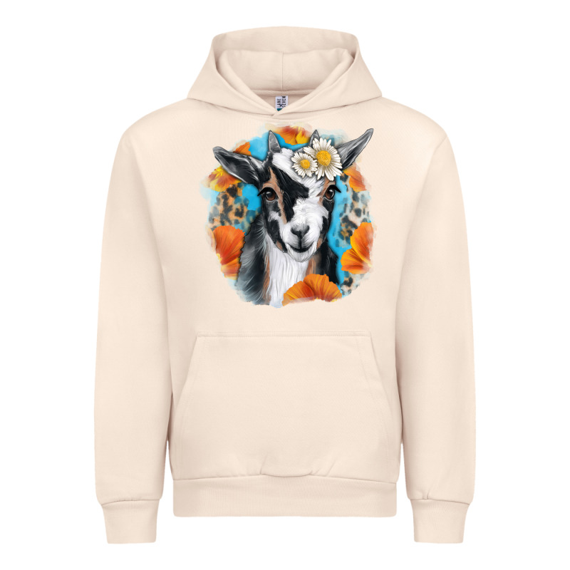 Daisy Goat With Background Urban Hoodie by RanaPortraitStore | Teevron