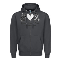 Smoke Peace Love Cure Carcinoid Cancer Zipper Hoodie - Jasminsmagicworld