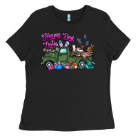Happy Easter Day Truck Ladies Tee | Teevron