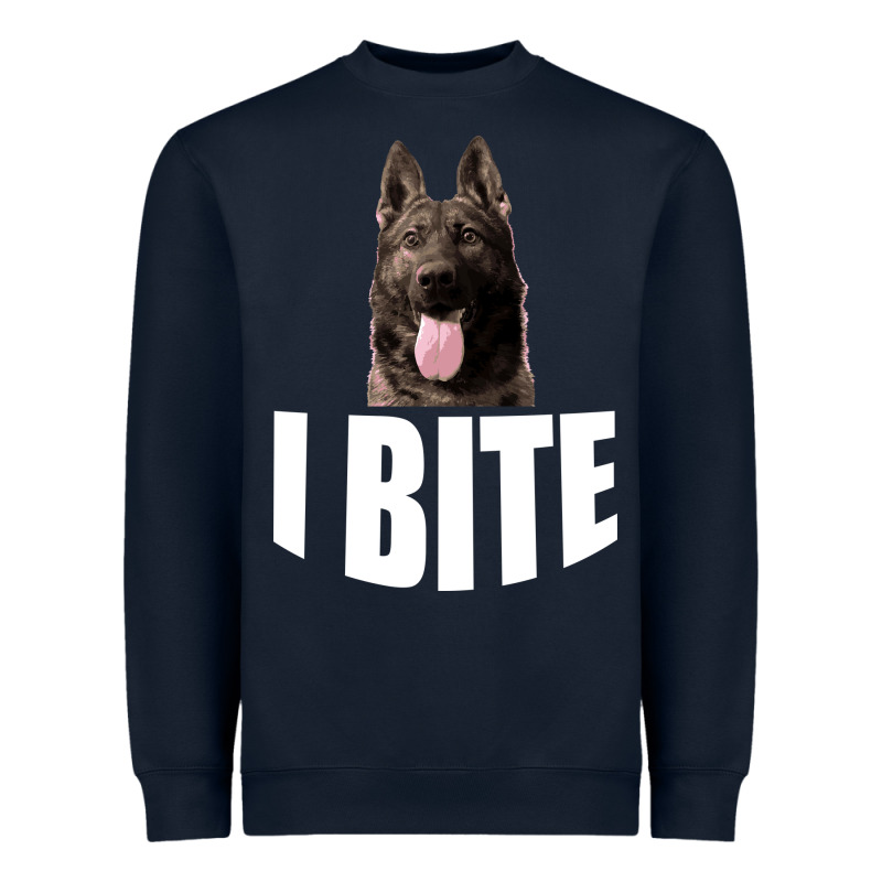 I Bite Heavyweight Sweatshirt by Bettercallsaul | Teevron