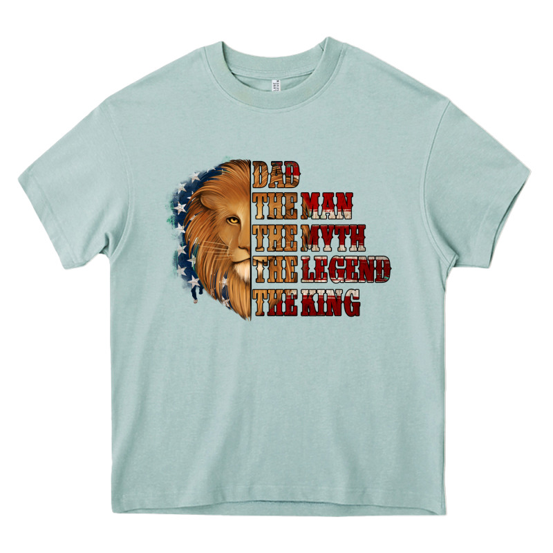 Dad The Man The Myth The Legend The King Heavy Core Tee by Jasminsmagicworld | Teevron