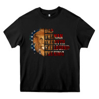 Black Dad The Man The Myth The Legend The King Heavy Core Tee - Jasminsmagicworld