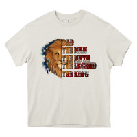 Cream Dad The Man The Myth The Legend The King Heavy Core Tee - Jasminsmagicworld
