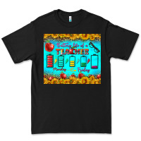 Black Battery Life Of A Teacher Tumbler Premium Tee - BundleAndBundleShop