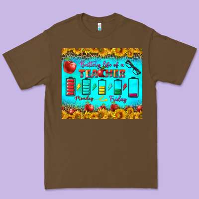 Battery Life Of A Teacher Tumbler Premium Tee Designed By Bundleandbundleshop
