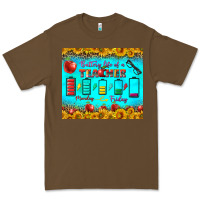 Cacao Battery Life Of A Teacher Tumbler Premium Tee - BundleAndBundleShop