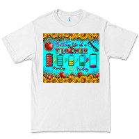 White Battery Life Of A Teacher Tumbler Premium Tee - BundleAndBundleShop