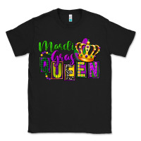Black mardi gras queen Classic Tee - FaDigitalArtStudio
