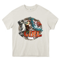 Cream All American Girl Heavy Core Tee - FaDigitalArtStudio