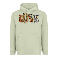 Matcha love horse sunflower Heavyweight Hoodie - RanaPortraitStore
