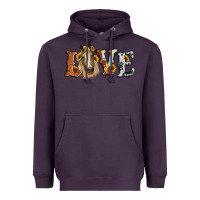 Plum love horse sunflower Heavyweight Hoodie - RanaPortraitStore