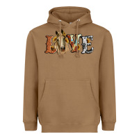 Toasted Coconut love horse sunflower Heavyweight Hoodie - RanaPortraitStore