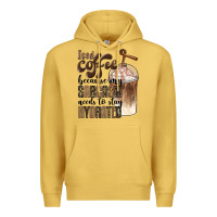 Antique Gold iced coffee because my sarcasm needs to stay hydrated Premium Hoodie - BarkalooDesign