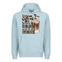 Blue Mist iced coffee because my sarcasm needs to stay hydrated Premium Hoodie - BarkalooDesign