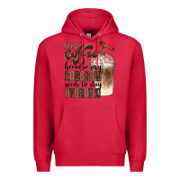 Cardinal iced coffee because my sarcasm needs to stay hydrated Premium Hoodie - BarkalooDesign