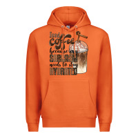 Carrot iced coffee because my sarcasm needs to stay hydrated Premium Hoodie - BarkalooDesign