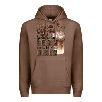 Chestnut iced coffee because my sarcasm needs to stay hydrated Premium Hoodie - BarkalooDesign