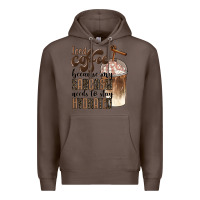 Coffee iced coffee because my sarcasm needs to stay hydrated Premium Hoodie - BarkalooDesign