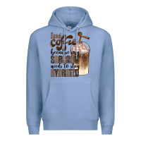Colony Blue iced coffee because my sarcasm needs to stay hydrated Premium Hoodie - BarkalooDesign