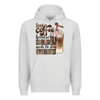 Dove Grey iced coffee because my sarcasm needs to stay hydrated Premium Hoodie - BarkalooDesign