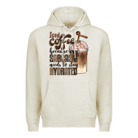Oatmeal Heather iced coffee because my sarcasm needs to stay hydrated Premium Hoodie - BarkalooDesign