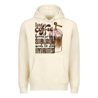 Sandshell iced coffee because my sarcasm needs to stay hydrated Premium Hoodie - BarkalooDesign