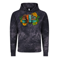 Cloud Black caravan sunflowers and cactus Vintage Hoodie - Artiststas