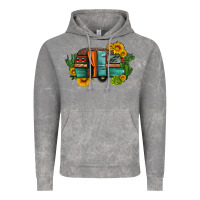 Caravan Sunflowers And Cactus Vintage Hoodie | Teevron