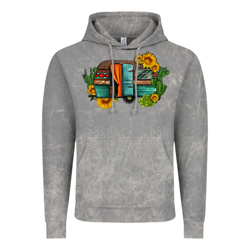 Caravan Sunflowers And Cactus Vintage Hoodie by Artiststas | Teevron