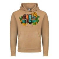 Vintage Camel caravan sunflowers and cactus Vintage Hoodie - Artiststas