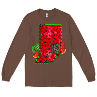 Chestnut indiana watermelon Long Sleeve Tee - RacoonDesign
