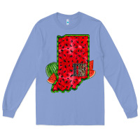 Colony Blue indiana watermelon Long Sleeve Tee - RacoonDesign