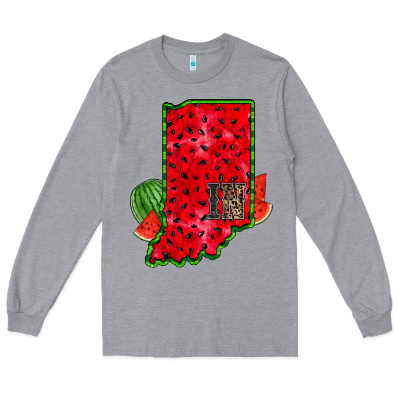 Indiana Watermelon Long Sleeve Tee by RacoonDesign | Teevron