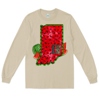Mushroom indiana watermelon Long Sleeve Tee - RacoonDesign