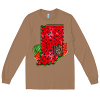 Toasted Coconut indiana watermelon Long Sleeve Tee - RacoonDesign