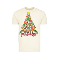 Vintage Arctic paw print christmas tree Vintage Tee - CowhideDigitalArt