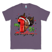Lavender my first christmas african girl Classic Tee - BarkalooDesign