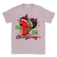 Lilac my first christmas african girl Classic Tee - BarkalooDesign