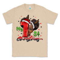 Mushroom my first christmas african girl Classic Tee - BarkalooDesign